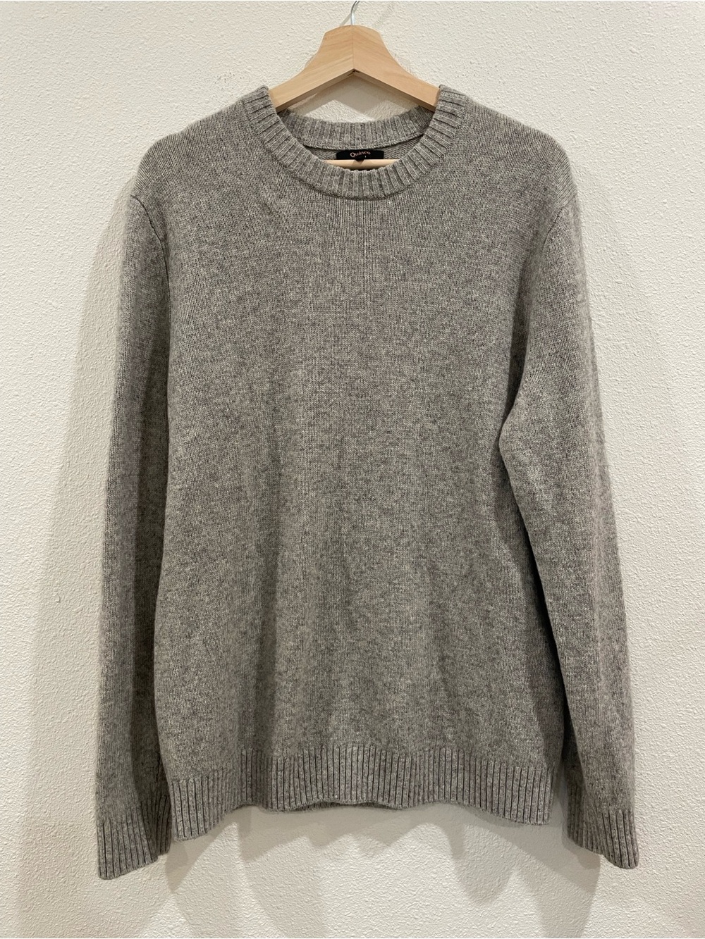 Quince 100% Yak Wool Grey Oversized Sweater Classic Basics Medium
